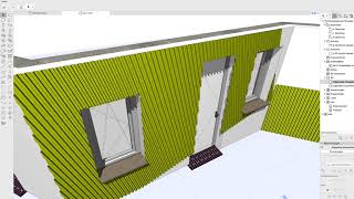 Archicad 21 accessories wall addon GDL using AC profiles [upl. by Karame]