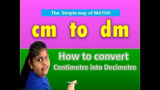 cm to dm conversion  cm to dm  how to convert Centimeter to Decimeter [upl. by Yumuk]