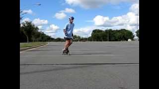 Inline Skating Basics  Slow Motion How To Curbs Transitions Reverse Crossovers [upl. by Ruenhs]