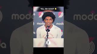 Scoot Hendersons Viral Media Day was pure joy 😂😂😂 [upl. by Loss944]