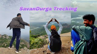 Adventures trekking SavanDurga Hills Trekking Bengaluru savandurga hills trekking bengaluru [upl. by Assirol]