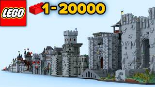 LEGO Сastles From 1 to 20000 Parts  Comparison [upl. by Harl784]