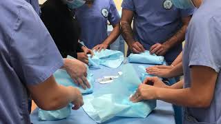 Surgical Technologist  Wrapping Sterile Soft Goods  AIMS Education [upl. by Asilam]