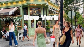 4K🇺🇸NYC Walk🗽West Village of Manhattan via Perry St amp W 4th St🍃🫖Hidden Tea Shop  Aug 2022 [upl. by Aneehs]