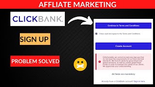 How to Create Clickbank Account in 2022 Clickbank Sign up Problem Solved Armaan Idrishi [upl. by Alby90]