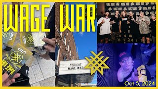 WAGE WAR STIGMA TOUR New Jersey  PART 1  the most terrifying experience ever happened [upl. by Netfa]