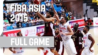 Lebanon v Qatar  Group D  Full Game  2015 FIBA Asia Championship [upl. by Anairb]