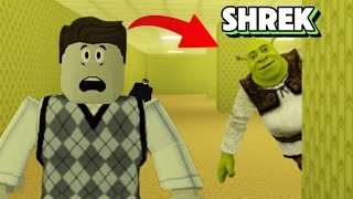 SHREK IN THE BACKROOMS Roblox Gameplay [upl. by Scales]