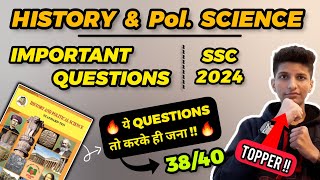 CLASS 10th SSC history most important questions 2024 🔥 class 10th important questions 2024 history [upl. by Assirram]