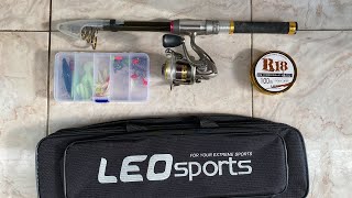 Budget 6 foot Telescopic Fishing Rod and Reel Combo Unboxing amp Set Up Guide [upl. by Carlina]