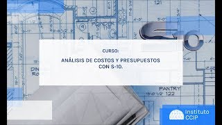 SESIÓN N°1 MODULO COSTOS Y PRESUPUESTOS CON SOFTWARE S10 [upl. by Flaherty]