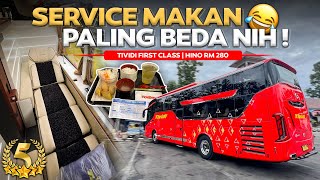 SERVICE MAKAN NYA AGAK LAIN NIH 🔥 Jakarta  Yogyakarta Naik Bus KASTA TERTINGGI Tividi [upl. by Eilyr]