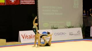 Gymnastics MIAC 2014 AG1 WG Balance POR SEA [upl. by Oakman]