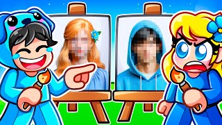 Omz vs Crystal FACE REVEAL SPEED DRAW In Roblox real life [upl. by Ru]