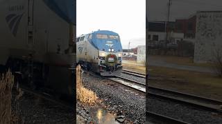 Amtrak Downeaster Reverses Out Of Portland ME railfanning train railroad amtrak [upl. by Hayes]