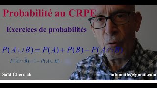 CRPE EXERCICES SUR LES PROBABILITÉS [upl. by Waldner]