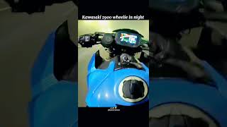 Kawasaki z900 wheelie in night  long wheelie kawasakininja h2r ytshorts video shorts [upl. by Grider]