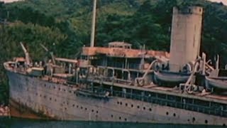 Japanese troopship Teiritsu Maru beached in Maizuru [upl. by Nohs]