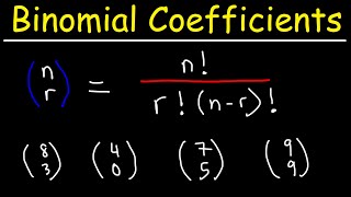 How To Evaluate Binomial Coefficients [upl. by Aninotna]