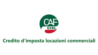 Credito dimposta locazioni commerciali [upl. by Ramburt]