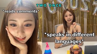 tzuyu speaking in mandarin in birthday IG live ft heartfelt gratitude [upl. by Ainedrag]