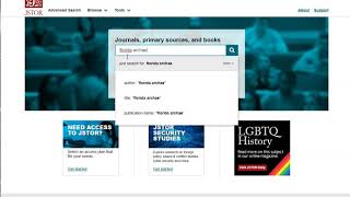 Using JSTOR with the State Library of Florida [upl. by Attenol]