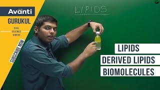 11B09  Biomolecules  Lipids  Derived lipids  Biomolecules  Class 11 Biology [upl. by Ettedranreb]