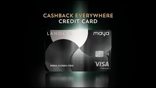 Get your Cashback Everywhere Credit Card by Maya today [upl. by Narra422]