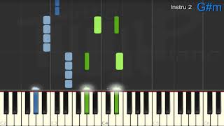 Indochine  Laventurier piano facile [upl. by Mattah936]