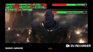 Avengers Endgame 2019 Final Battle With healthbars [upl. by Prue]