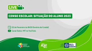 CENSO ESCOLAR  SITUAÇÃO DO ALUNO 2023 [upl. by Ravid]