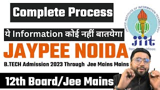 Jaypee Noida sec 62128 Admission 2023  Complete Process  Step by step [upl. by Parsons]