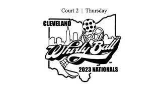 Court 2  2023 National WhirlyBall Tournament  Thursday [upl. by Cimbura]