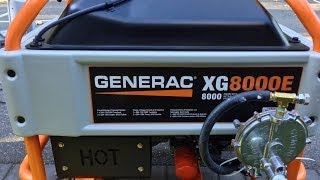 Generac XG8000E Portable Generator Conversion Natural Gas  Snorkel Kit [upl. by Bronson]