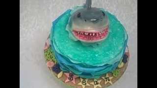 Shark  OceanThemed Cake by Cakes ROCK [upl. by Mercedes]