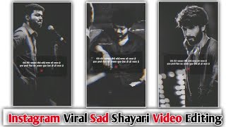 New Viral Attitude Shayari Video Editing Shayari Video Kaise Banaye Trending Shayari Video Editing [upl. by Giavani]