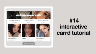 interactive carrd tutorial 14 [upl. by Tiemroth]