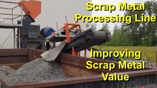 Scrap Metal Processing Liberating Valuable NonFerrous Metals Through a Hammer Mill [upl. by Rabaj]