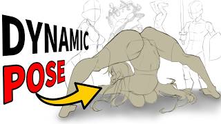 HOW TO DRAW DYNAMIC POSE  Tips for gesture expressive Poses [upl. by Fadden881]