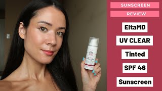 ☀️ EltaMD UV Clear Tinted SPF 46 Sunscreen Review  michxmash [upl. by Erkan]