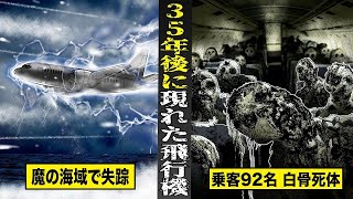 【戦慄】魔の海域上空で突如失踪し３５年後に現れた飛行機。乗客９２名全員が白骨死体になっていた。 [upl. by Hinckley]