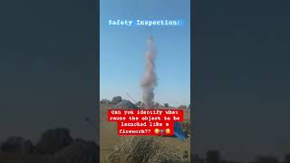 Unknown object shoots off like a firework jjsafetyllc safetyfirst safetyfails [upl. by Osnohpla135]