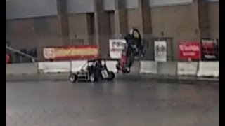 Crazy Midget Flip Rumble in Fort Wayne 2015 [upl. by Ileane]