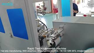 Rapid Test Kit Assembly Machine For Lateral Flow Test Strip Manufacturing  Rapid Test Assembly [upl. by Templer]