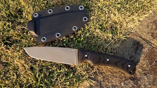 Hand Made Camp Knife  440C Stainless Steel [upl. by Eng]