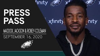 Nickell RobeyColeman Discusses Playing His Former Team amp More  Eagles Press Pass [upl. by Raines]