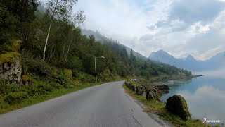 FJORDS NORWAY  A magical morning The drive between Fjærland and the Norwegian Glacier Museum [upl. by Norm282]