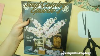 Seed Catalog Episode 4  New episode using seed packets junkjournal artjournal seeds asmr [upl. by Kcirddot25]