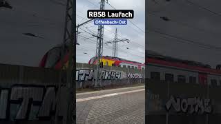 OffenbachOst Vorbeifahrt BR1440RB58➡️Laufach br1440 hlb regionalbahn shorts [upl. by Elyrehc]