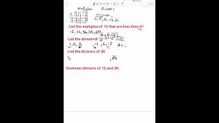 Difference between multiples and divisors in few minutes [upl. by Etnovahs]